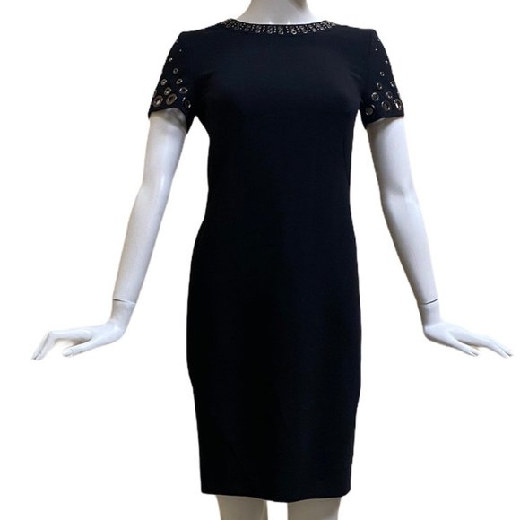 Emilio Pucci Black dress with metal/stud detailing - Picture 3 of 9